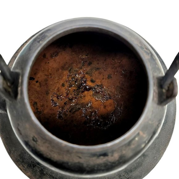 Japanese Cast Iron Teapot Black Bell Antique Tetsubin Lidded HEAVY CT406 - Picture 6 of 8
